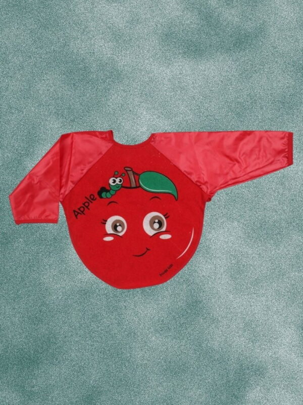 Αδιάβροχη Σαλιάρα Φαγητού Με Μανίκια Apple 6705