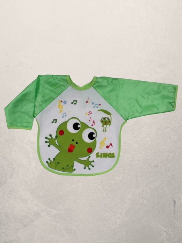 Αδιάβροχη Σαλιάρα Φαγητού Με Μανίκια Frog Sings 7110