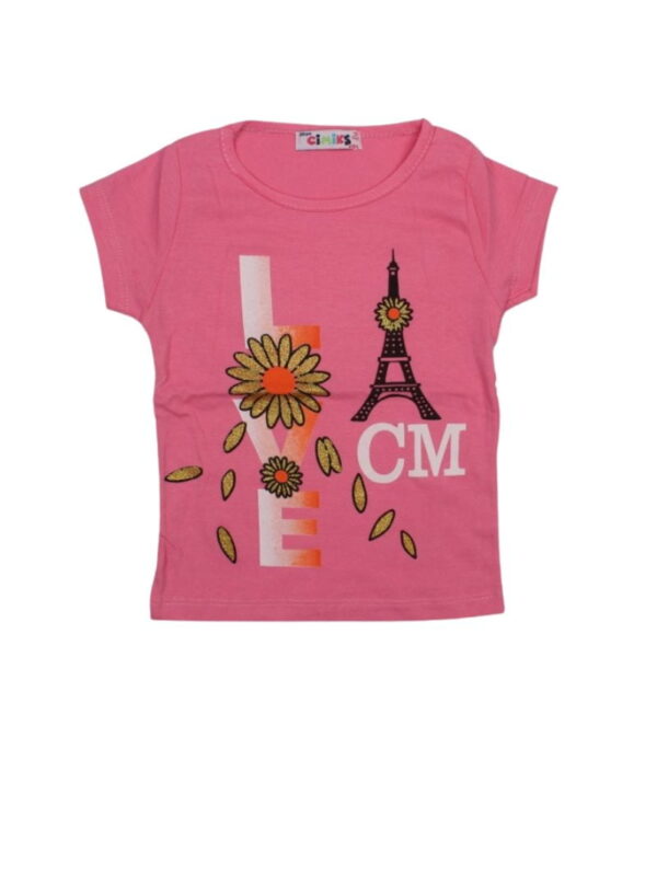 Παιδική Κοντομάνικη Μπλούζα Για Κορίτσια 02-2021