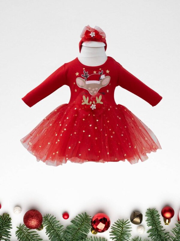 Χριστουγεννιάτικο Φόρεμα & Κορδέλα 1457