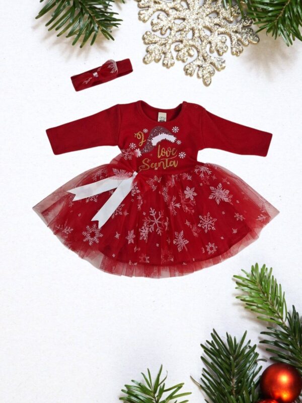 Χριστουγεννιάτικο Φόρεμα & Κορδέλα Q1457