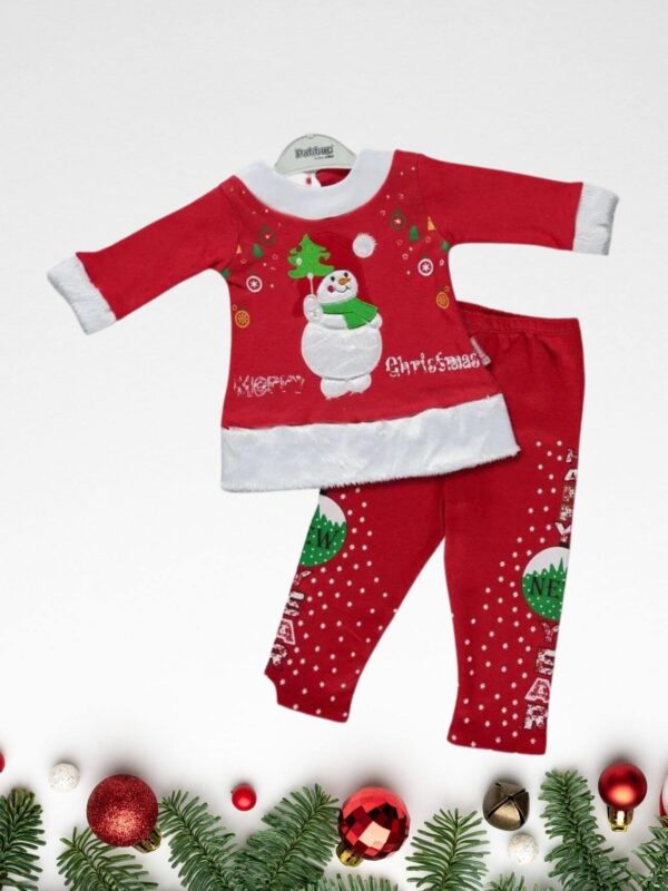 Χριστουγεννιάτικο Σετ Μπλουζάκι Παντελονάκι 9786