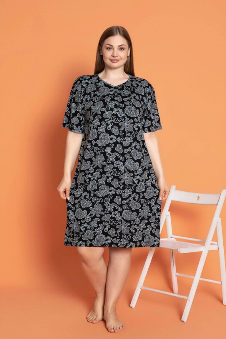 Φόρεμα Homewear Κοντό Μανίκι 5140