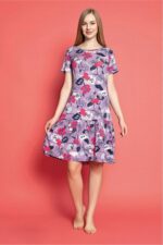 Φόρεμα Homewear Κοντό Μανίκι R5117