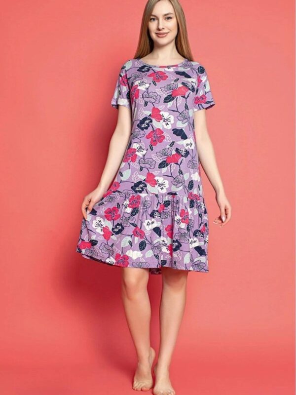 Φόρεμα Homewear Κοντό Μανίκι R5117