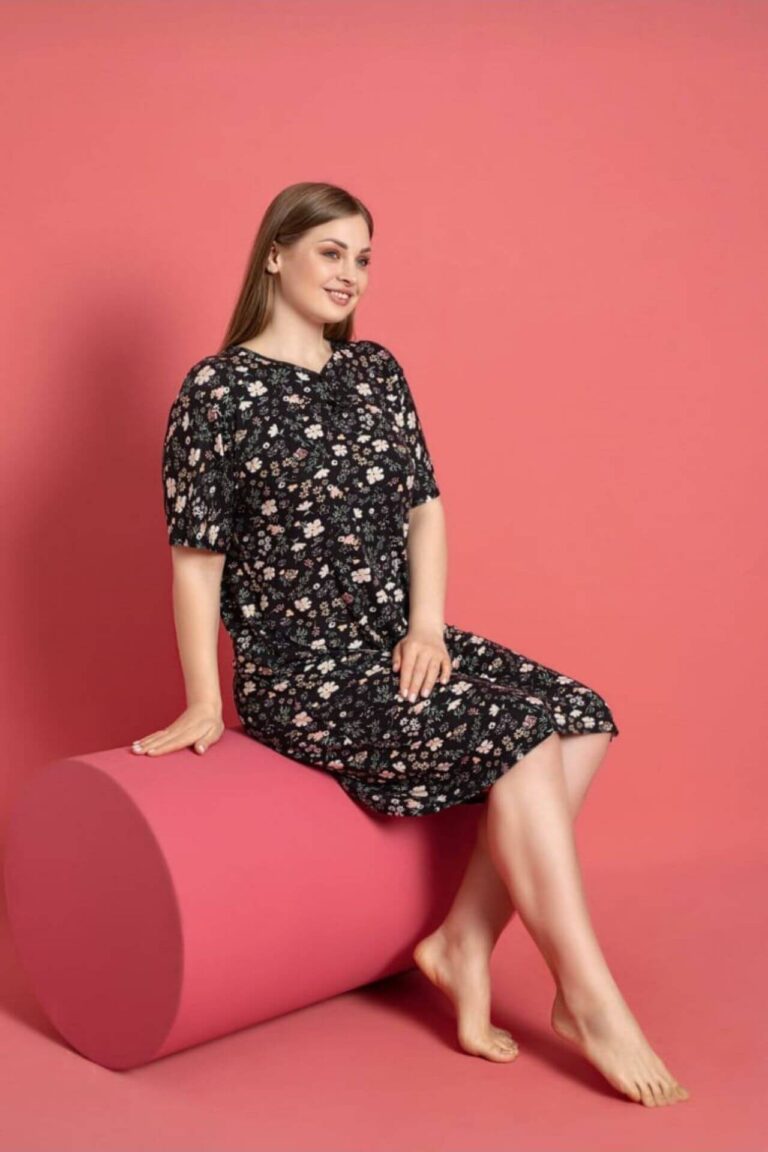 Φόρεμα Homewear Κοντό Μανίκι R5141
