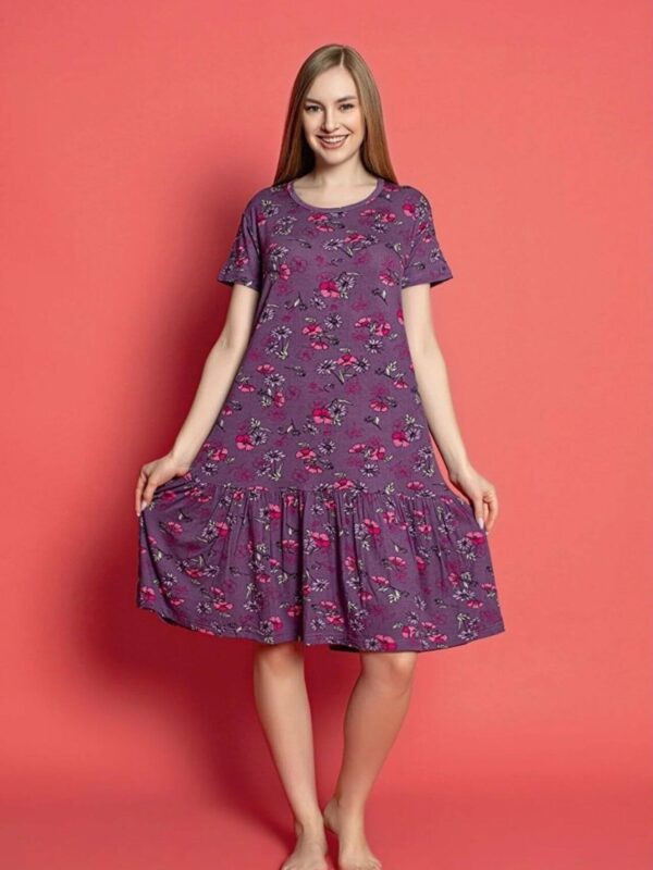 Φόρεμα Homewear Κοντό Μανίκι W5120