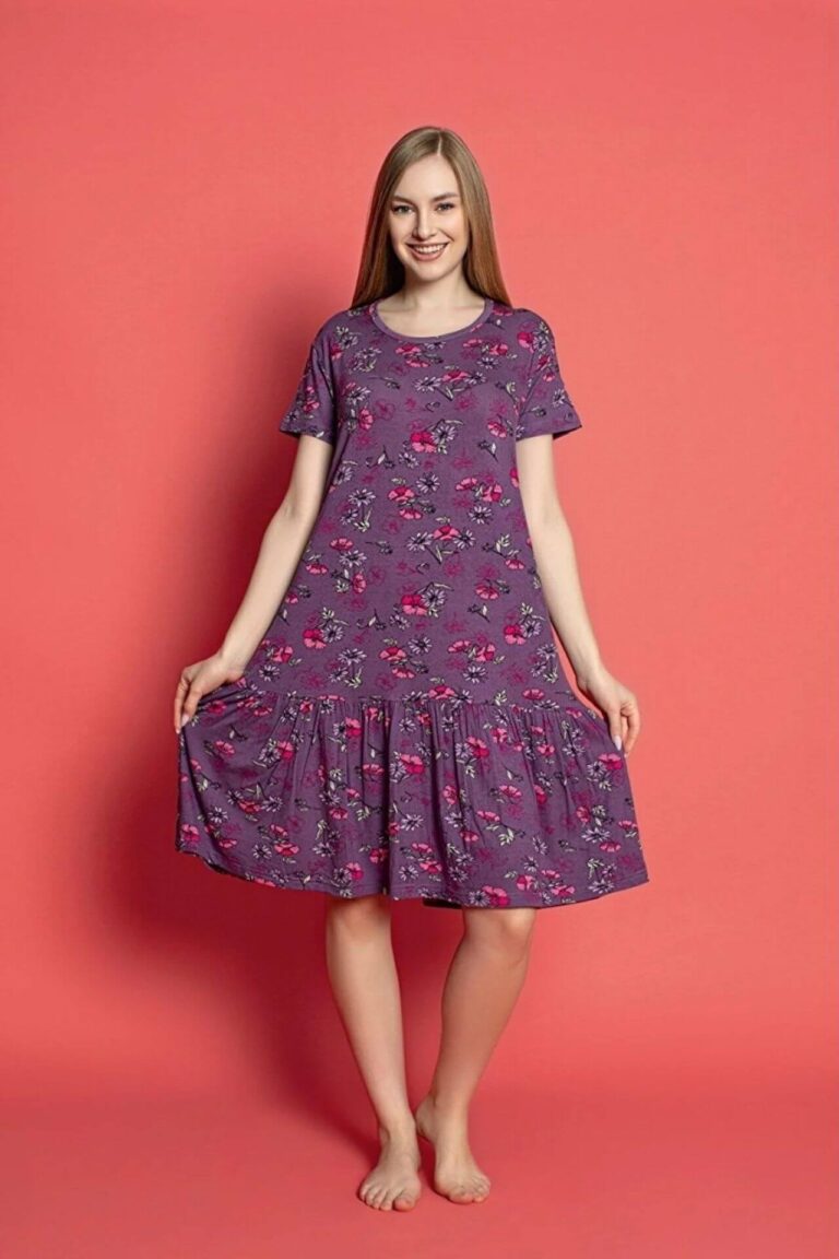 Φόρεμα Homewear Κοντό Μανίκι W5120