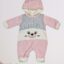 Φορμάκι Βελουτέ με Κουκούλα Σχέδιο Little Bear 5010
