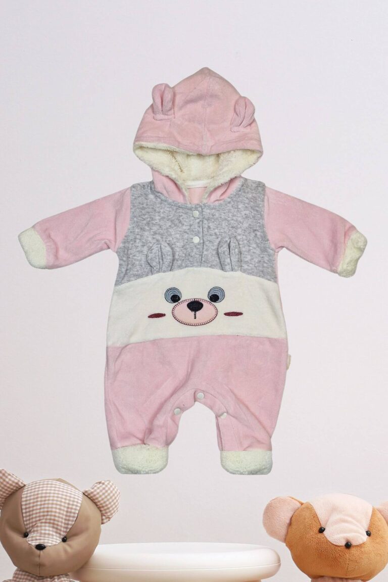 Φορμάκι Βελουτέ με Κουκούλα Σχέδιο Little Bear 5010