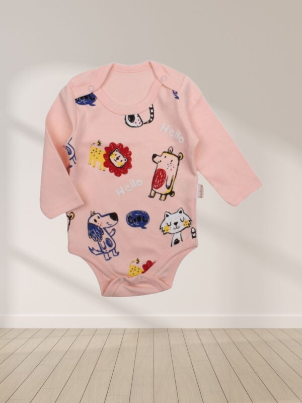 Κορμάκι Βρεφικό Hello Lion Με Μακρύ Μανίκι W2118