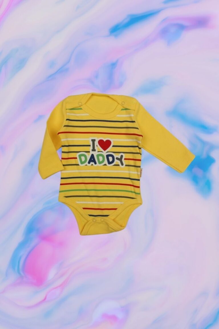 Κορμάκι Βρεφικό I Love Daddy Με Μακρύ Μανίκι R2141