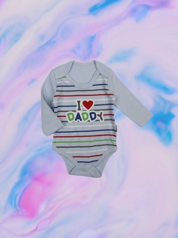 Κορμάκι Βρεφικό I Love Daddy Με Μακρύ Μανίκι W2141