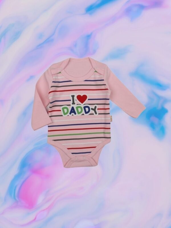 Κορμάκι Βρεφικό I Love Daddy Με Μακρύ Μανίκι G2141
