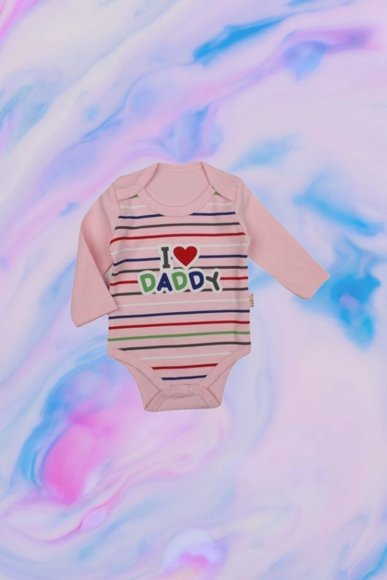 Κορμάκι Βρεφικό I Love Daddy Με Μακρύ Μανίκι G2141