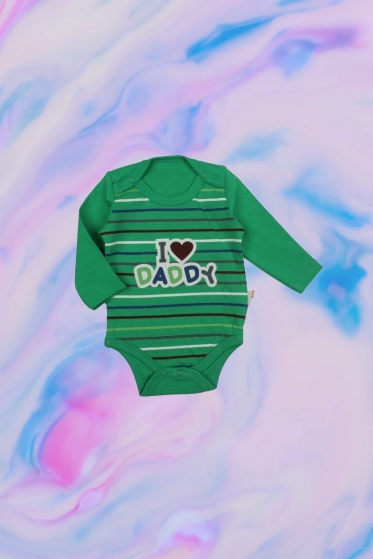 Κορμάκι Βρεφικό I Love Daddy Με Μακρύ Μανίκι F2141