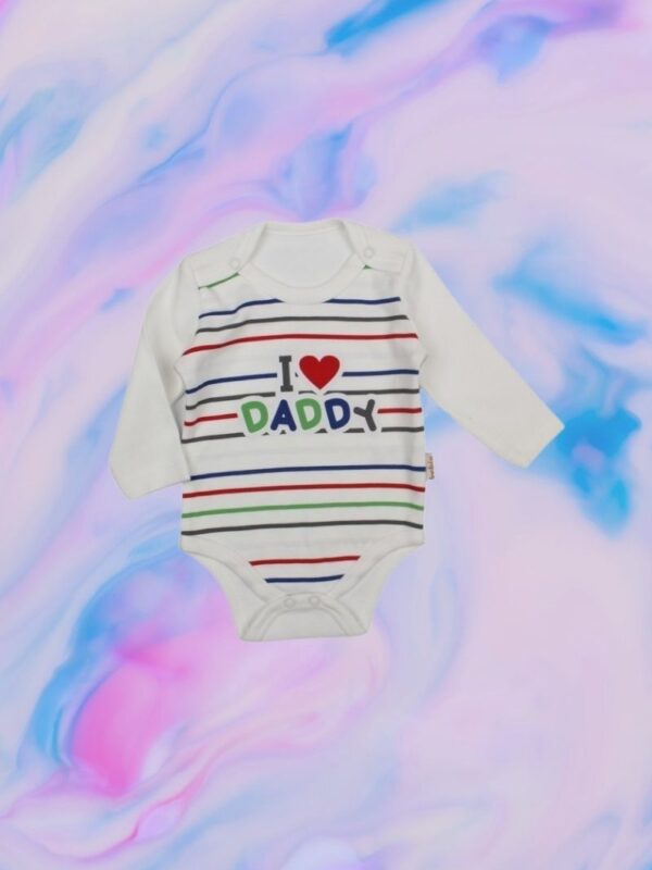 Κορμάκι Βρεφικό I Love Daddy Με Μακρύ Μανίκι D2141