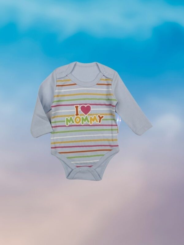 Κορμάκι Βρεφικό I Love Mommy Με Μακρύ Μανίκι W2140