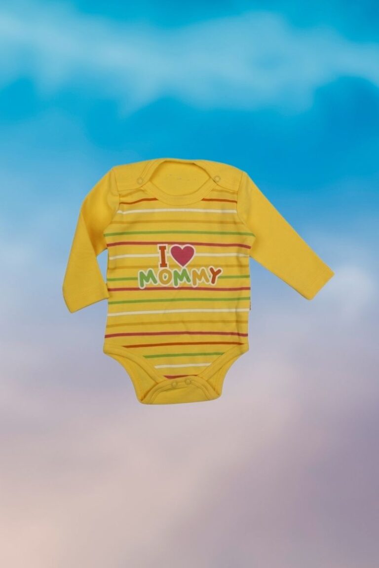 Κορμάκι Βρεφικό I Love Mommy Με Μακρύ Μανίκι R2140