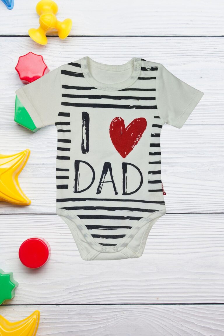 Κορμάκι Βρεφικό I Love My Dad Κοντομάνικο 1663