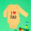 Κορμάκι Βρεφικό Μακρύ Μανίκι Love Dad D2226