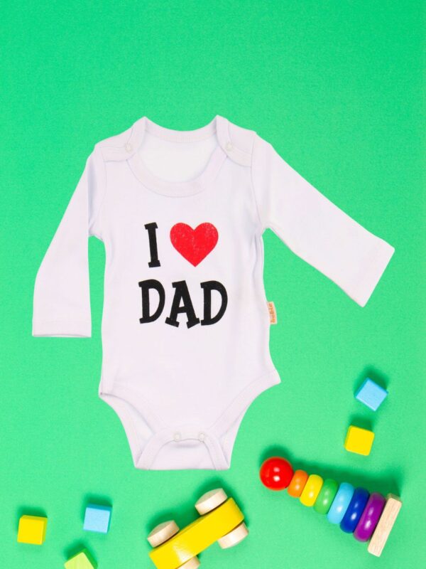 Κορμάκι Βρεφικό Μακρύ Μανίκι Love Dad G2226