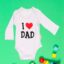 Κορμάκι Βρεφικό Μακρύ Μανίκι Love Dad G2226