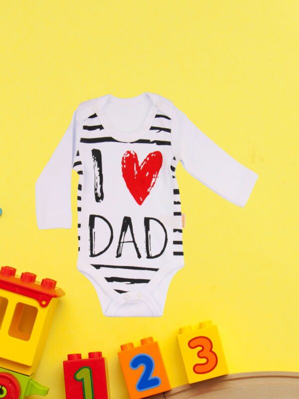 Κορμάκι Βρεφικό Μακρύ Μανίκι Love Dad G2254
