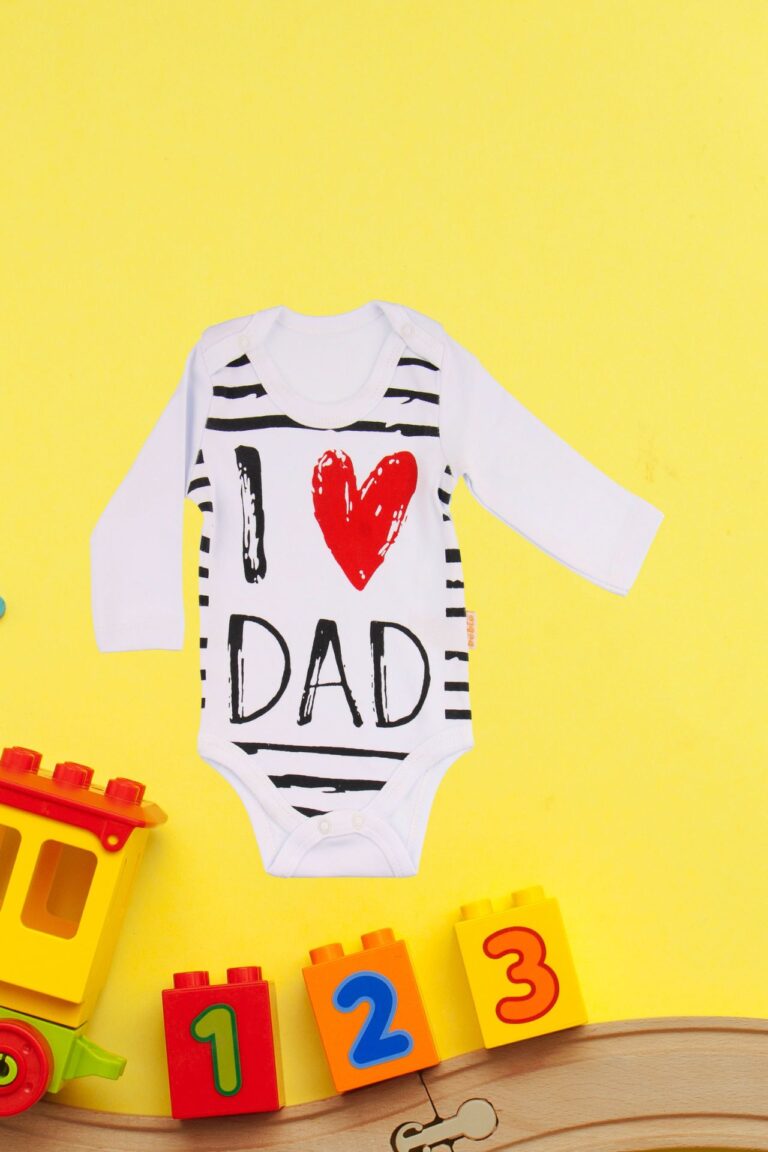 Κορμάκι Βρεφικό Μακρύ Μανίκι Love Dad G2254