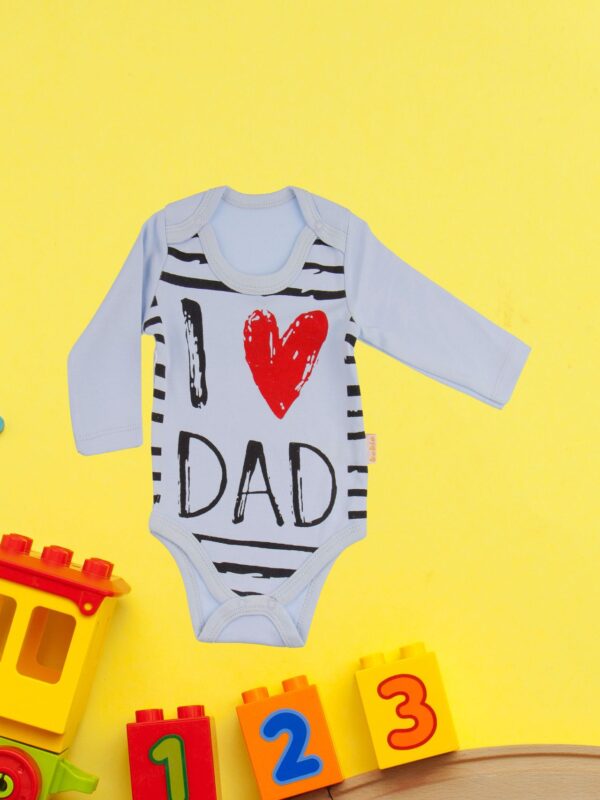 Κορμάκι Βρεφικό Μακρύ Μανίκι Love Dad W2254