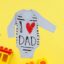 Κορμάκι Βρεφικό Μακρύ Μανίκι Love Dad W2254