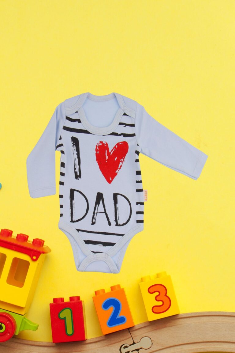 Κορμάκι Βρεφικό Μακρύ Μανίκι Love Dad W2254