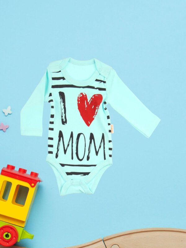 Κορμάκι Βρεφικό Μακρύ Μανίκι Love Mom C2255