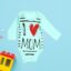 Κορμάκι Βρεφικό Μακρύ Μανίκι Love Mom C2255