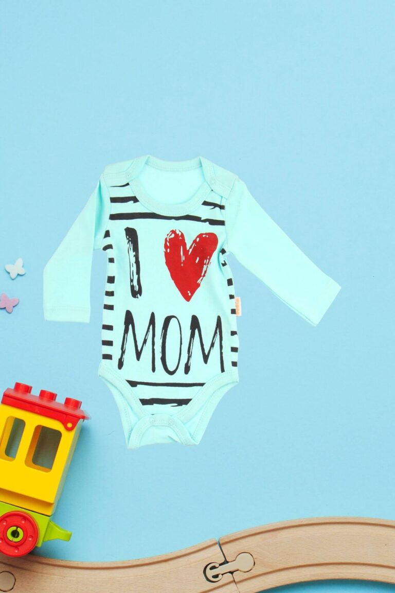 Κορμάκι Βρεφικό Μακρύ Μανίκι Love Mom C2255