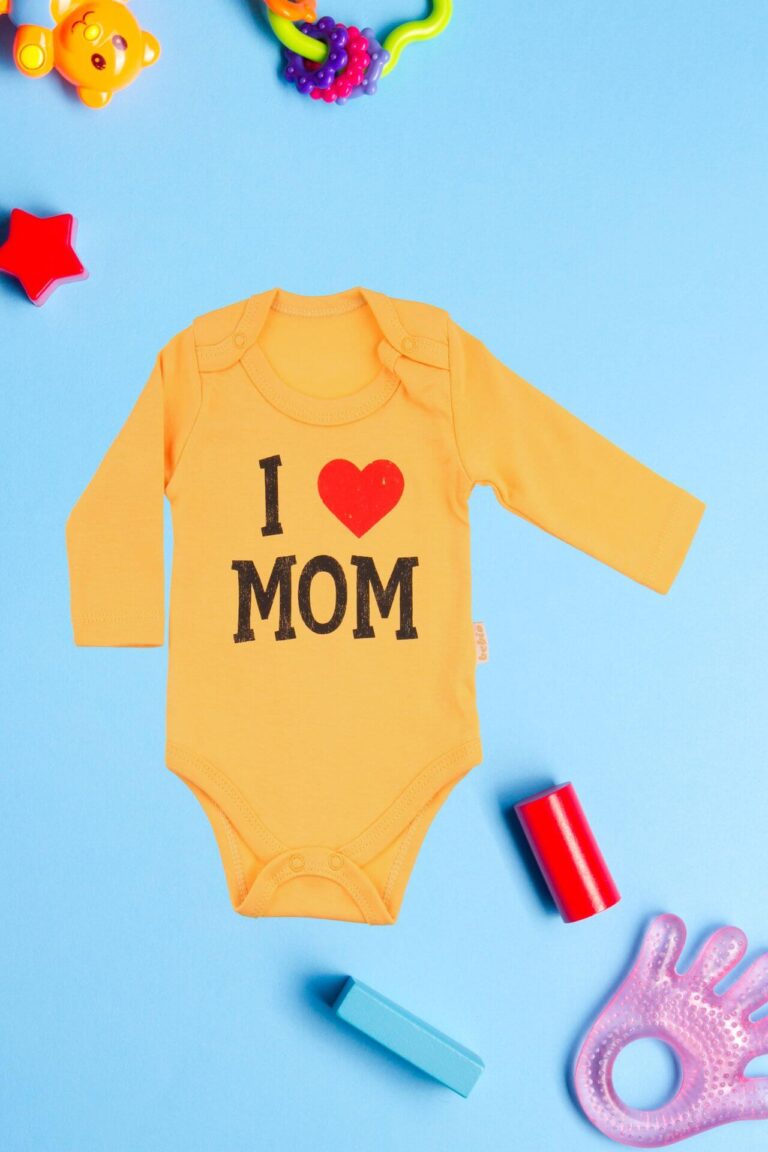 Κορμάκι Βρεφικό Μακρύ Μανίκι Love Mom D2225