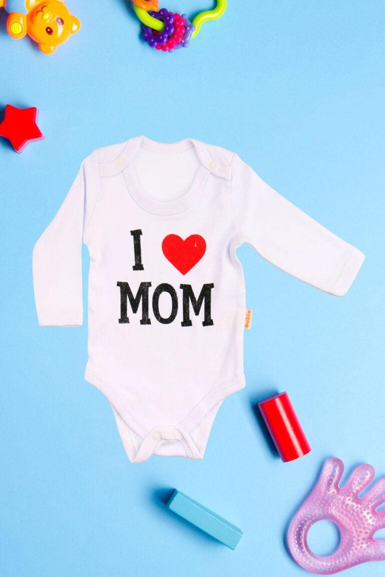 Κορμάκι Βρεφικό Μακρύ Μανίκι Love Mom G2225