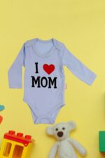 Κορμάκι Βρεφικό Μακρύ Μανίκι Love Mom W2225