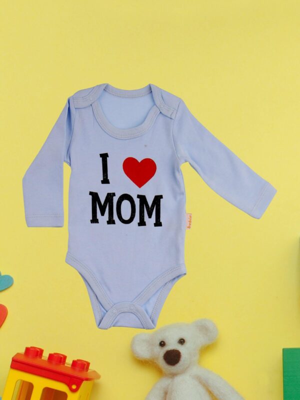 Κορμάκι Βρεφικό Μακρύ Μανίκι Love Mom W2225