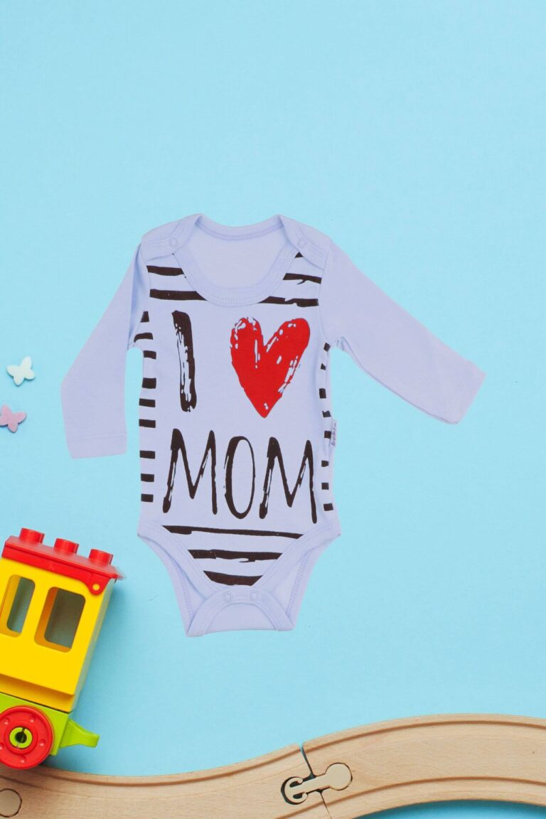 Κορμάκι Βρεφικό Μακρύ Μανίκι Love Mom W2255