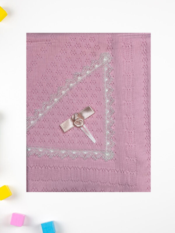 Κουβέρτα Αγκαλιάς & Λίκνου Πλεκτή 90Χ80εκ. D2301