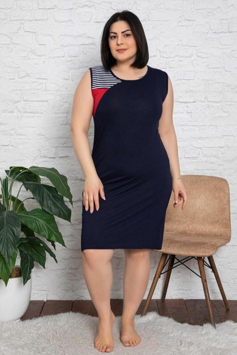 Νυχτικό Αμάνικο Plus Size 4960