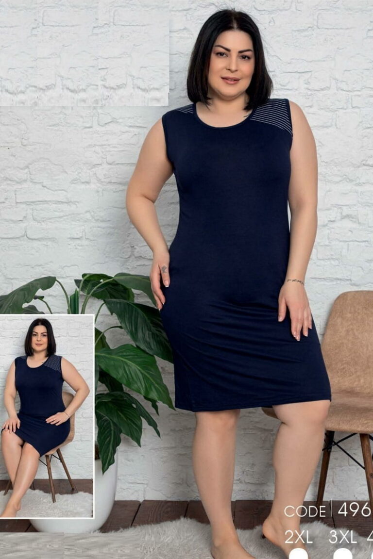 Νυχτικό Αμάνικο Plus Size 4962