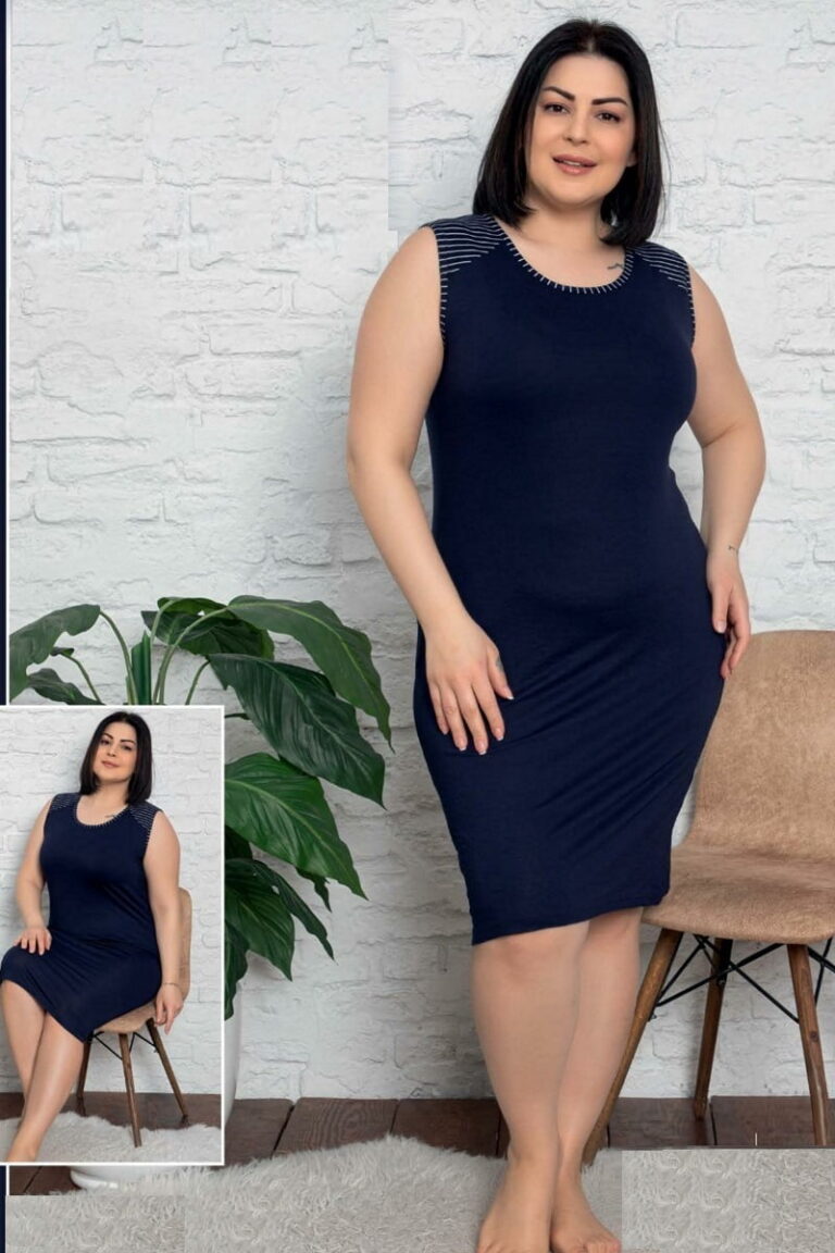 Νυχτικό Αμάνικο Plus Size 4963