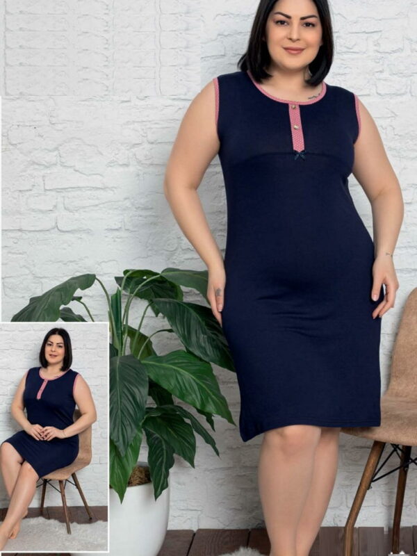 Νυχτικό Αμάνικο Plus Size 4967