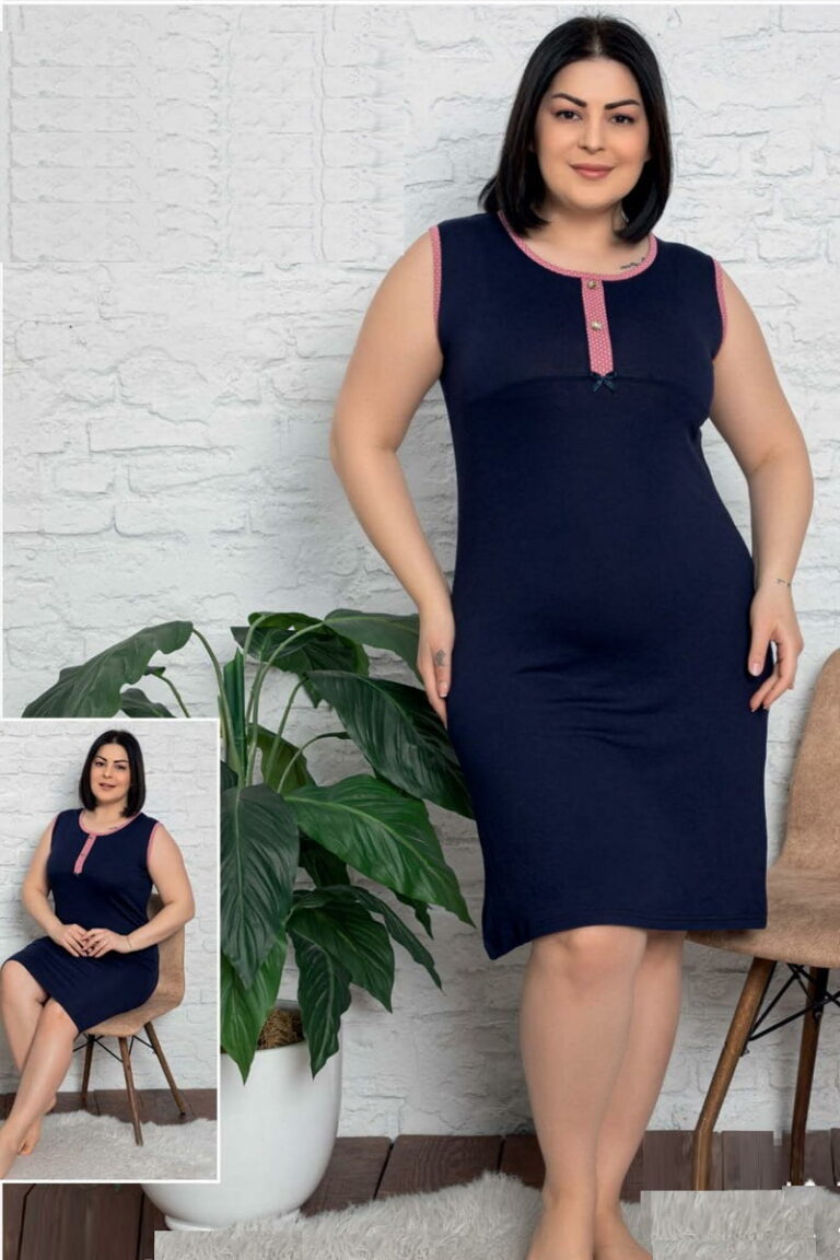 Νυχτικό Αμάνικο Plus Size 4967