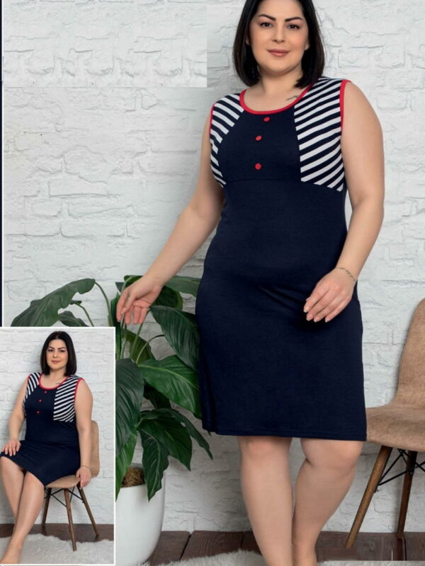 Νυχτικό Αμάνικο Plus Size 4968