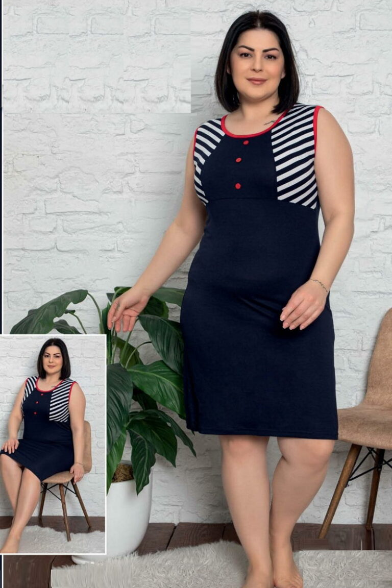 Νυχτικό Αμάνικο Plus Size 4968