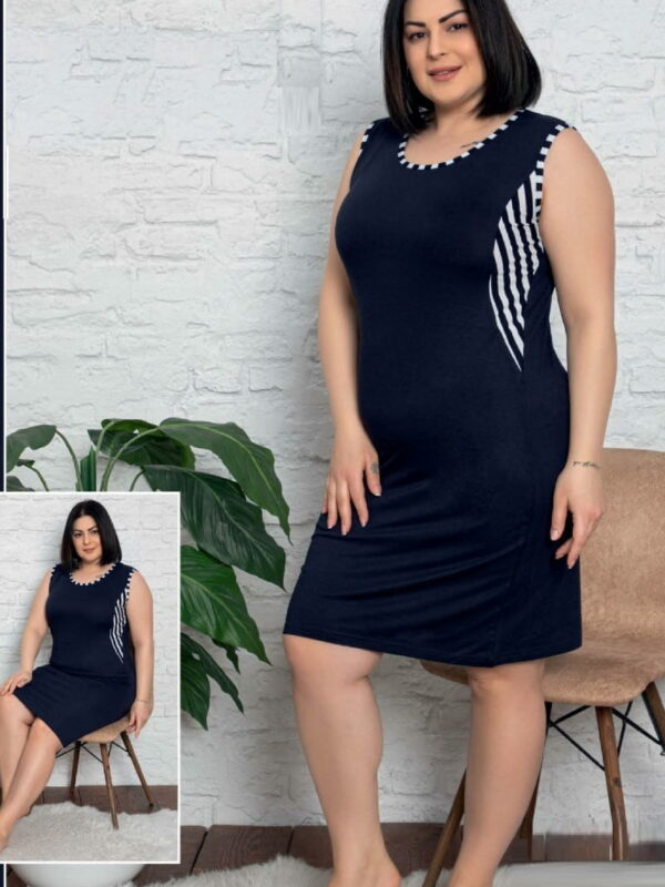 Νυχτικό Αμάνικο Plus Size 4969