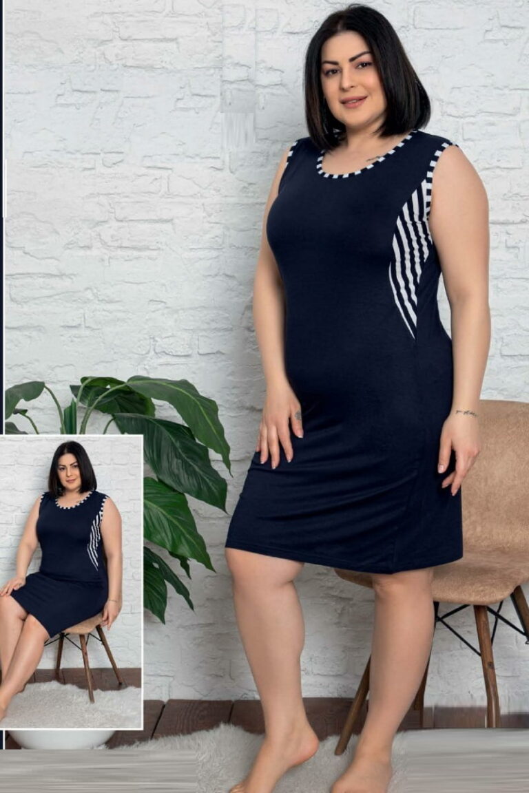 Νυχτικό Αμάνικο Plus Size 4969